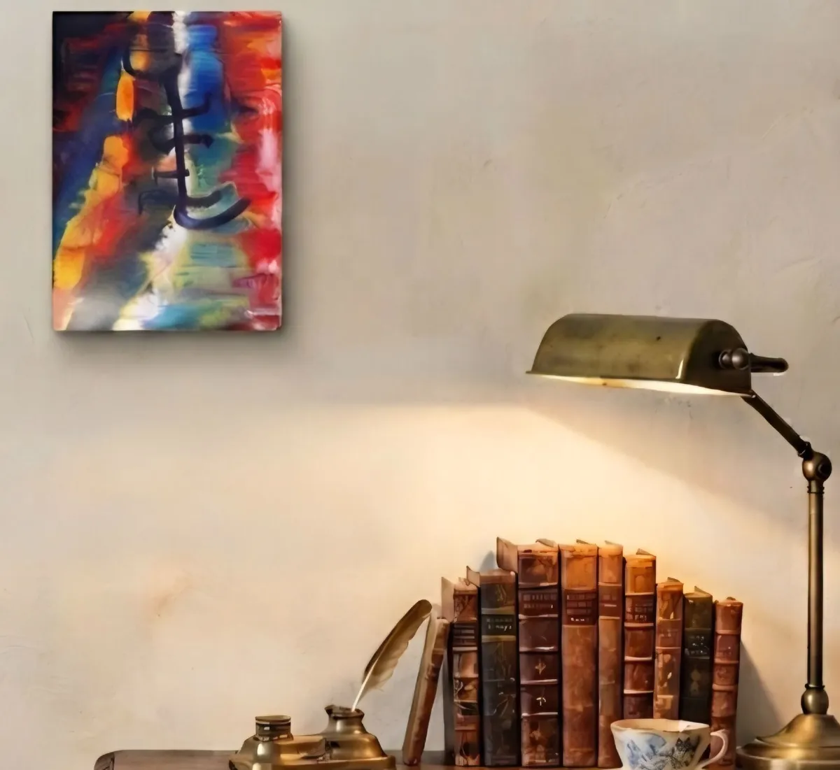 Prismatic Rhythm: An Original Vintage Impasto - Image 4