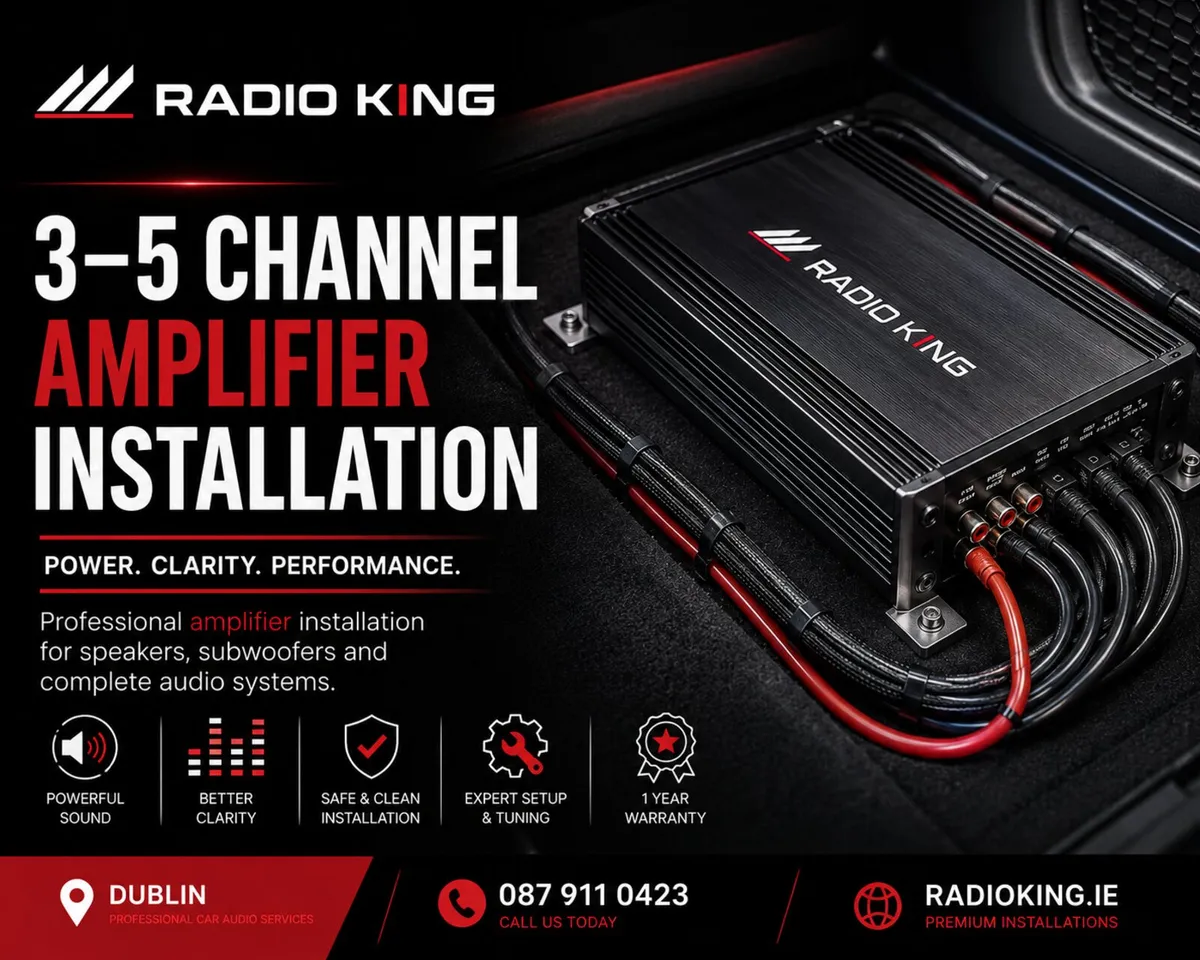 3–5 Channel Amplifier Installation Dublin