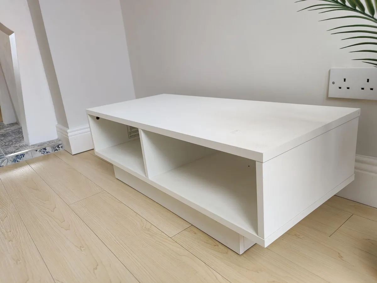Argos white tv stand - Image 2