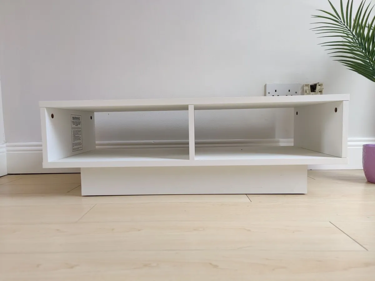 Argos white tv stand - Image 3