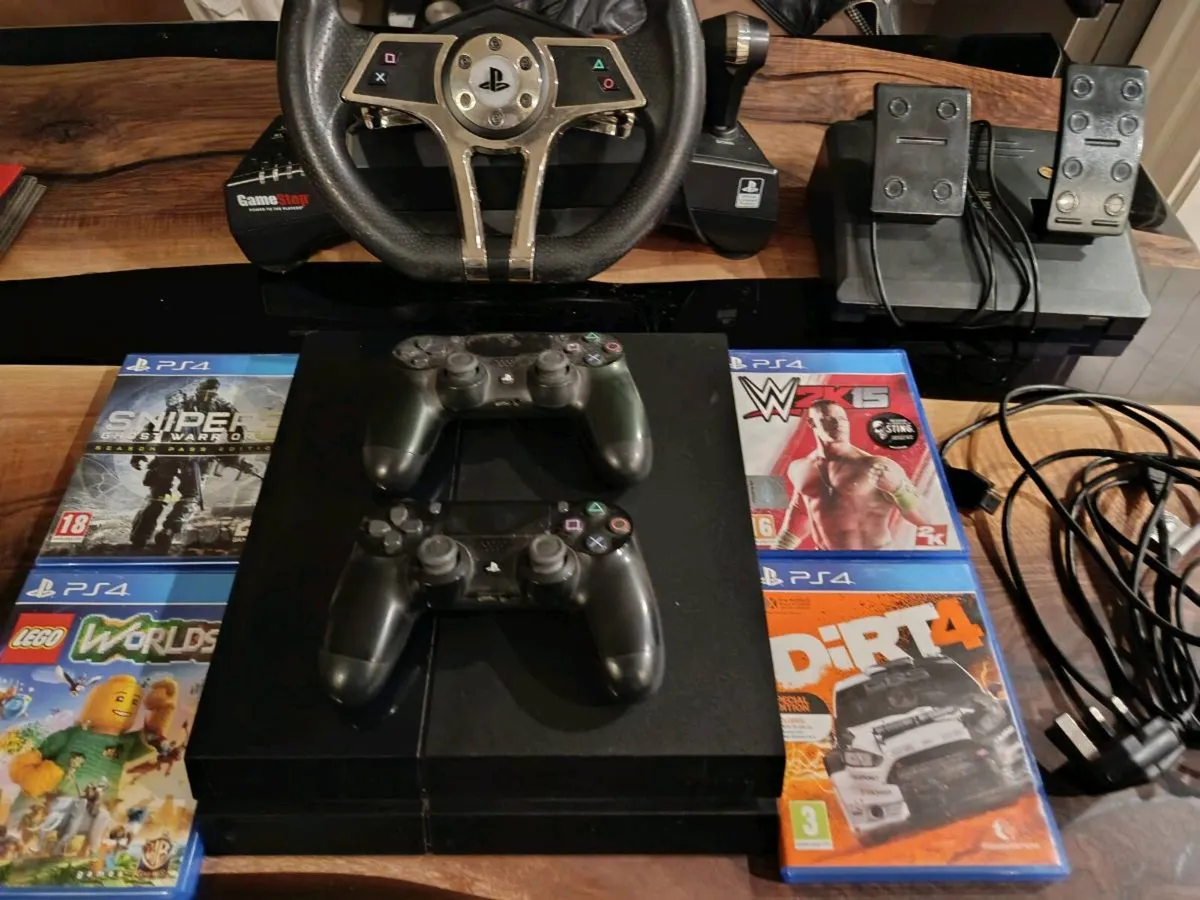 PS4 500GB Racing Setup + 4 games - Image 2