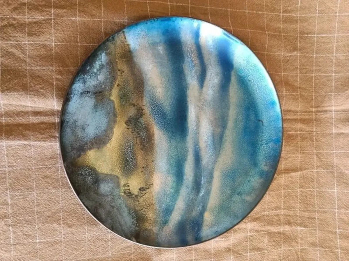 Enamel on copper plate by Artist Heather Calnan - Image 1