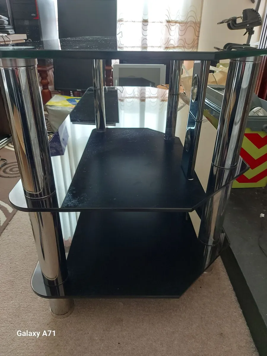 Tempered Glass TV Table - Image 2