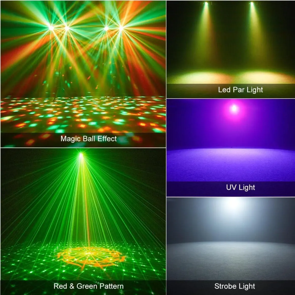 5-In-1 LED Dj Stand Light System with Kaleidoscope - Image 3