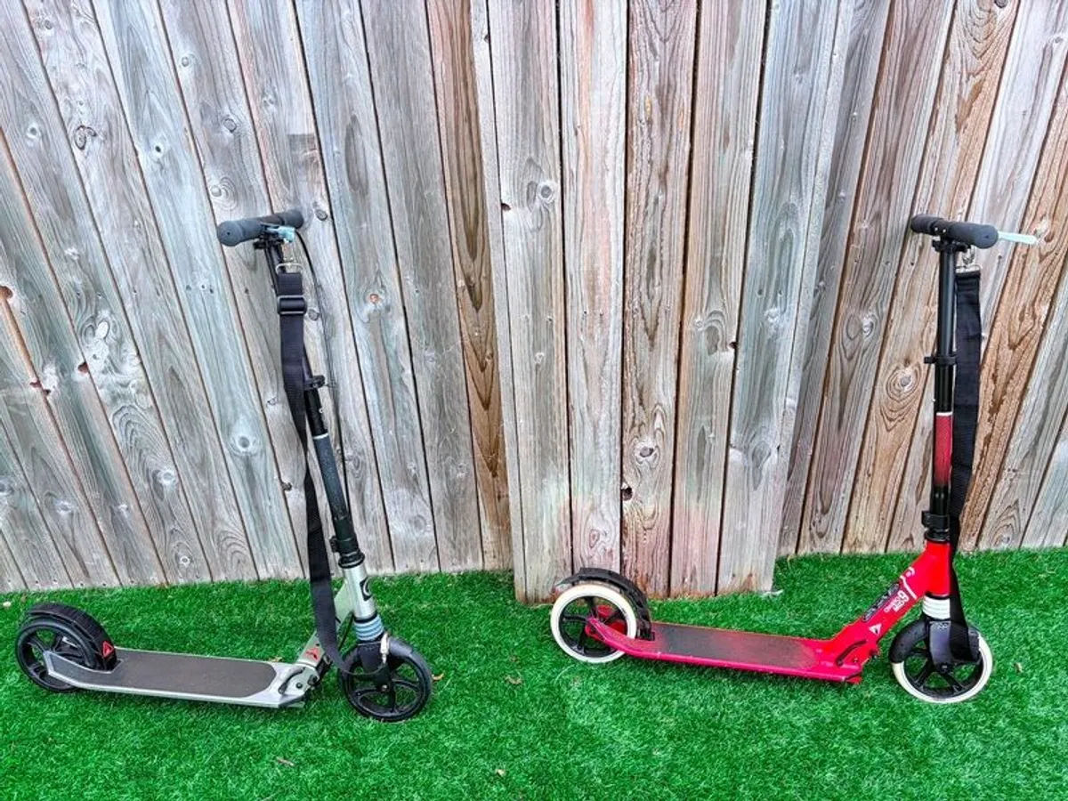 TWO OXELO MID 9 Scooters, Very Good Condition - Image 1