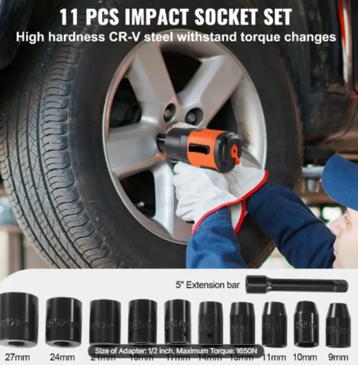 1.3 cm Air Impact Wrench, High Torque Up to 1894.6 - Image 3