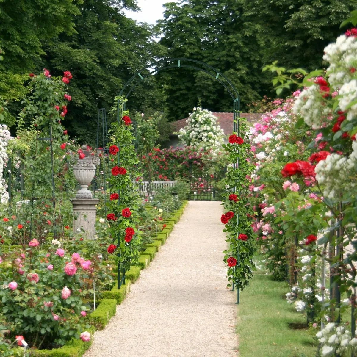 Metal Rose Arch Garden Arbour - Image 2