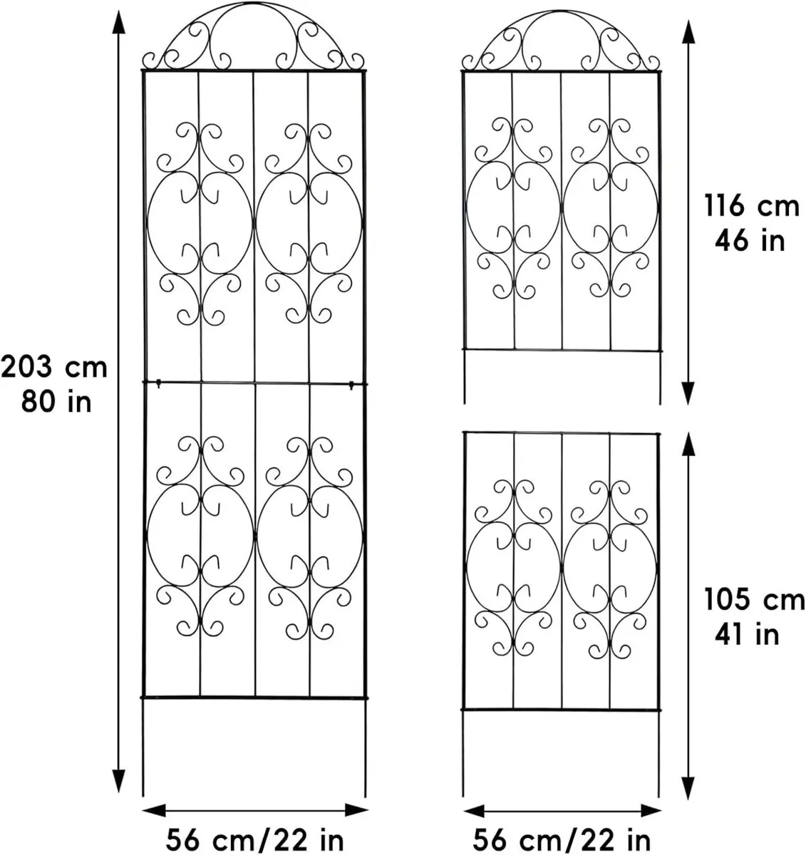 Garden Trellis 203CM.h X 56CM.w (2 Pack) - Image 2