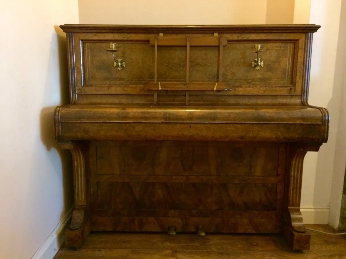 Collard & Collard Antique Upright Piano Mahogany - Image 4