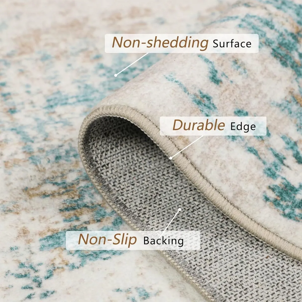 Large Rugs Living Room Washable Rug - Image 4