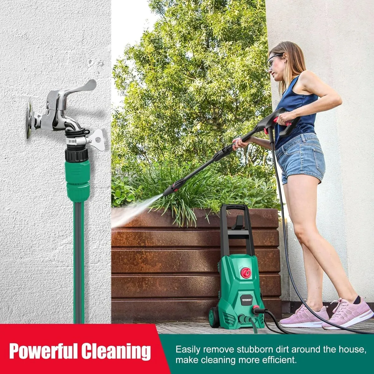 Hychika Pressure Washers 1600PSI Power Washer - Image 2