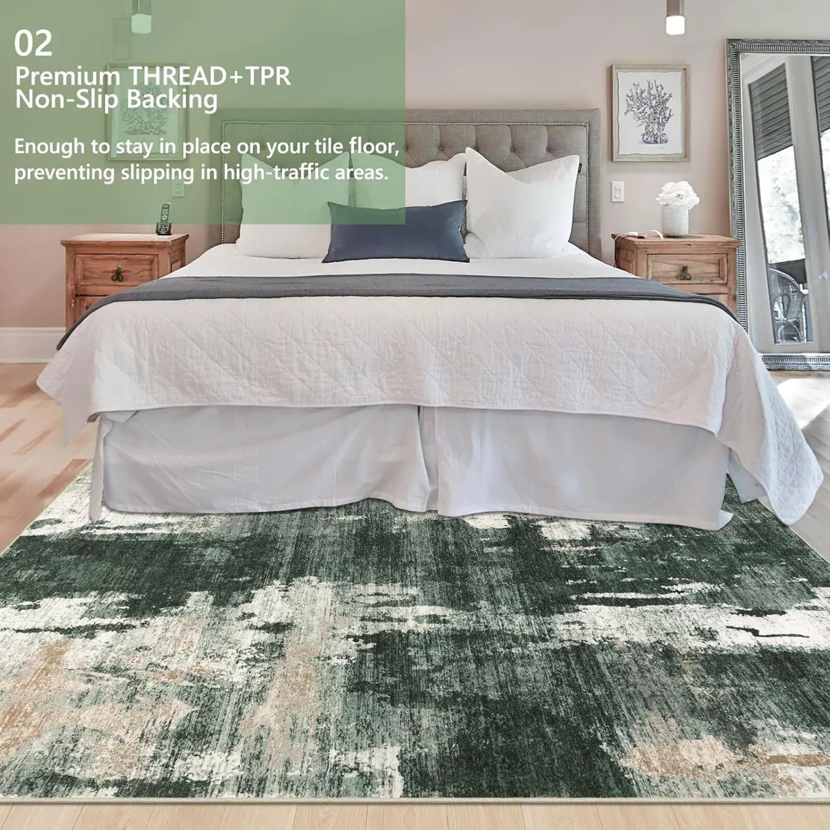 Modern Abstract Area Rug Living Room Extra Large - Image 3