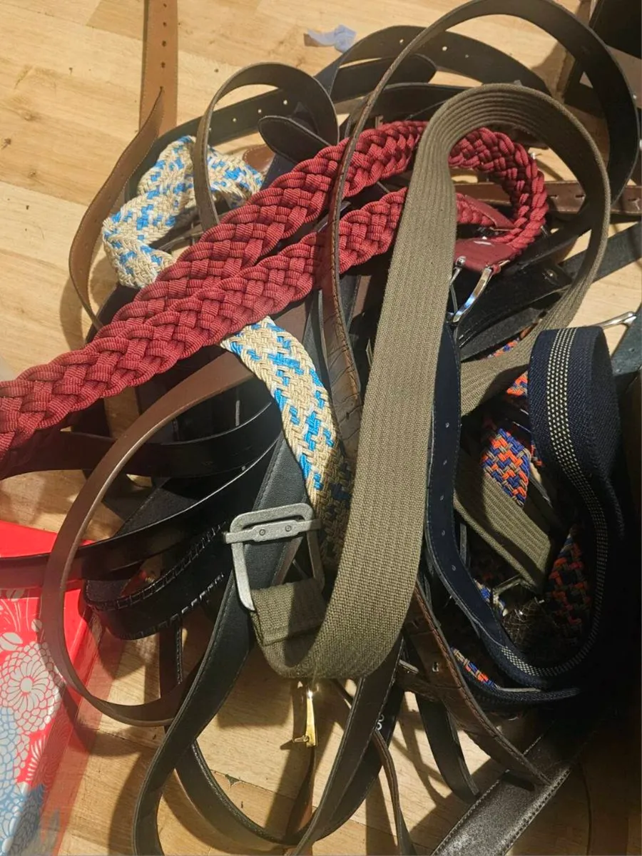 Large Bundle of Belts - Image 2