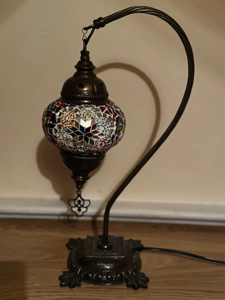 Handmade Turkish Mosaic Lamp, Stunning Artisan - Image 4