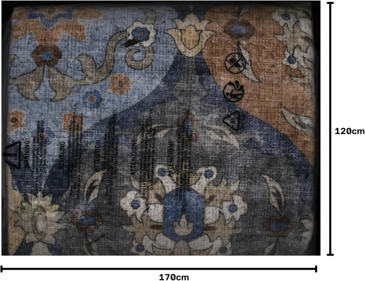 Vintage Rug Washable Rugs Living Room Non - Image 2