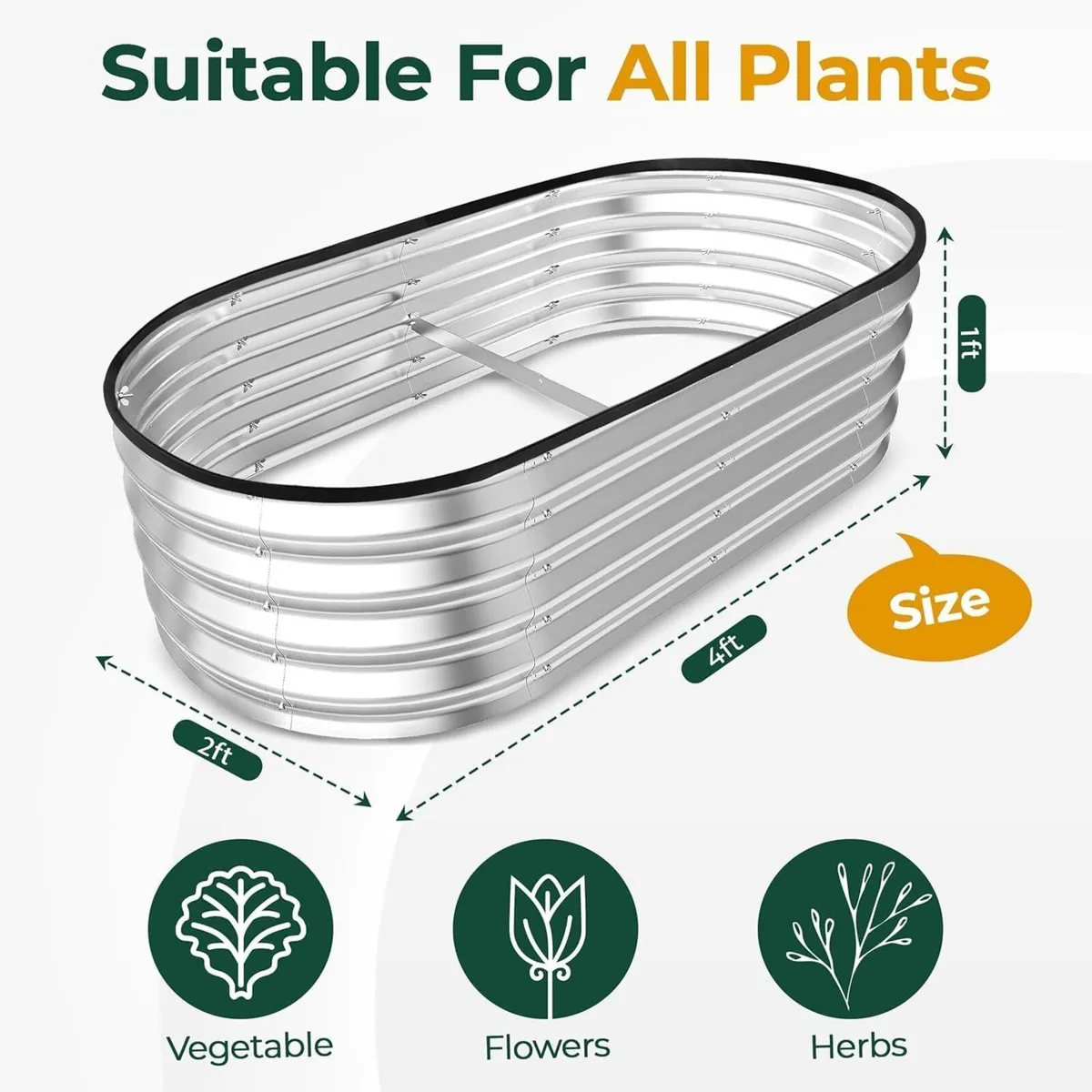 Bed Metal Beds for Garden Made of Galvanised - Image 3