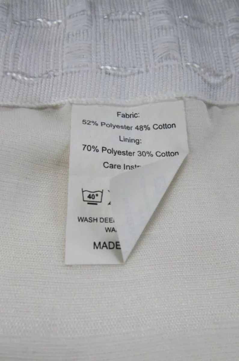 Cream Curtains with Tie Backs for Sale - Image 4