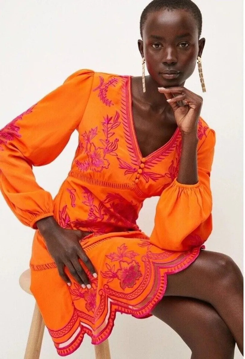 New Without Tags Karen Millen Embroidered Dress - Image 3