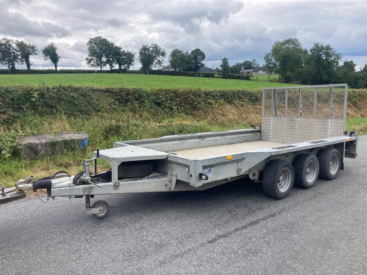 Aug 20 Ifor Williams GX126 Tri 12x6 Plant Trailer - Image 1