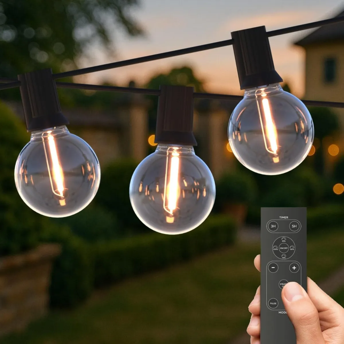 Lights Outdoor 50 LED Bulbs 30m Warm Garden - Image 1