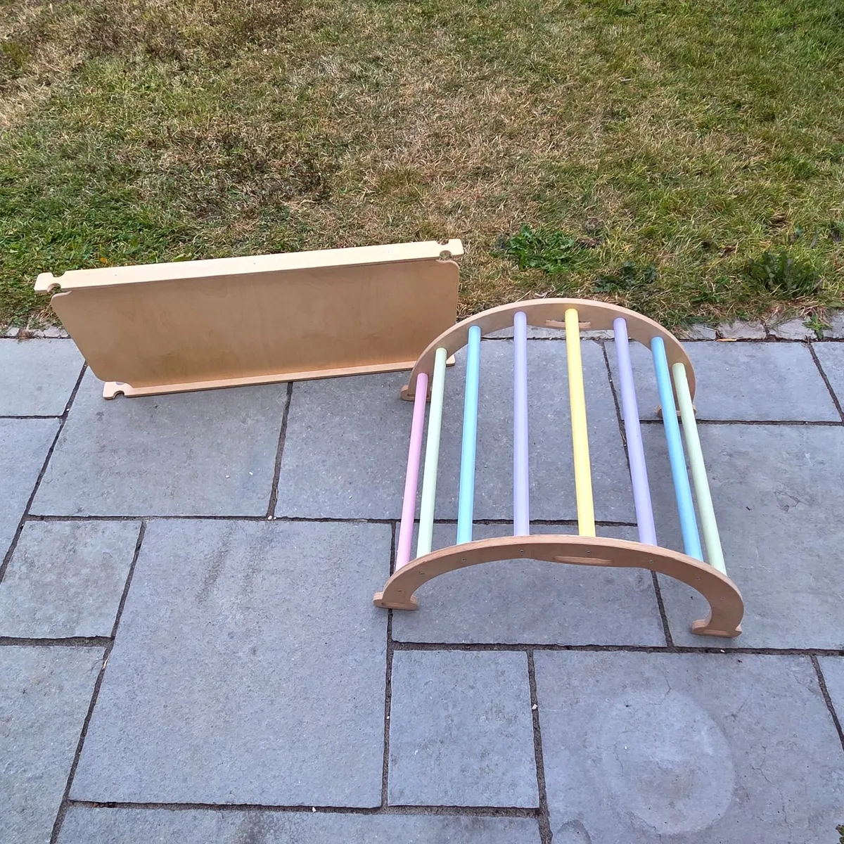 Kids Climbing Frame - Arch and Slide - Image 2