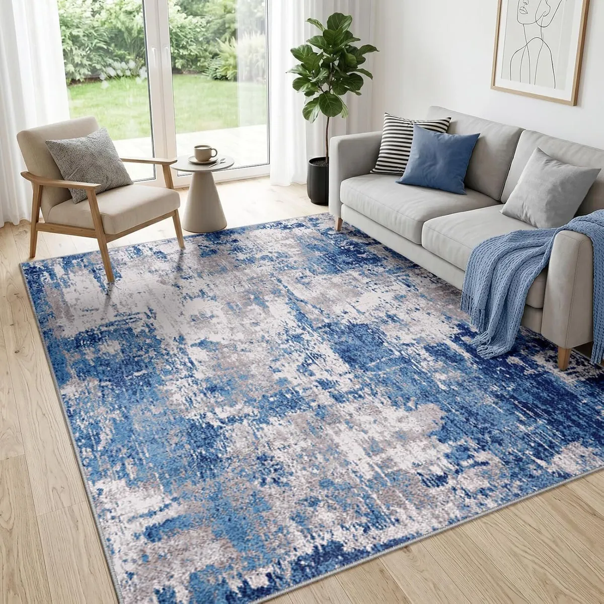 Rugs Living Room Washable Rug - Image 1