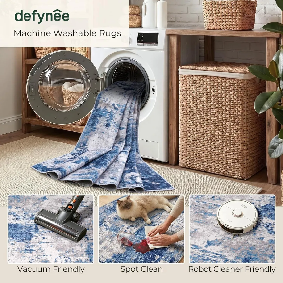 Rugs Living Room Washable Rug - Image 2
