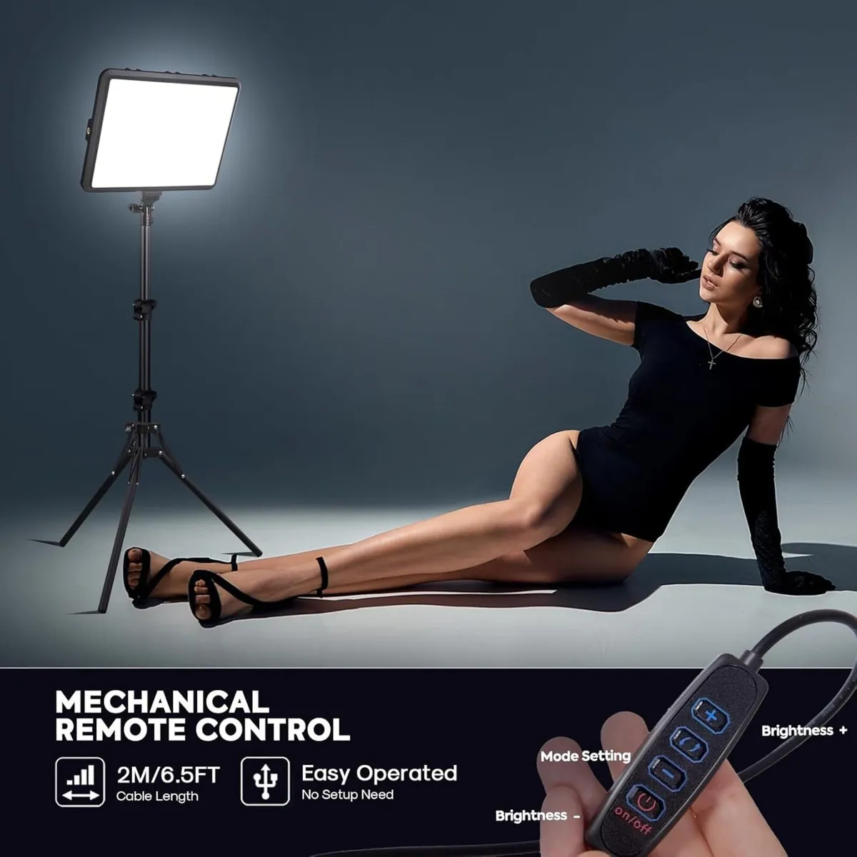 25W Photography Lighting 185CM 2-Pack LED Video - Image 3