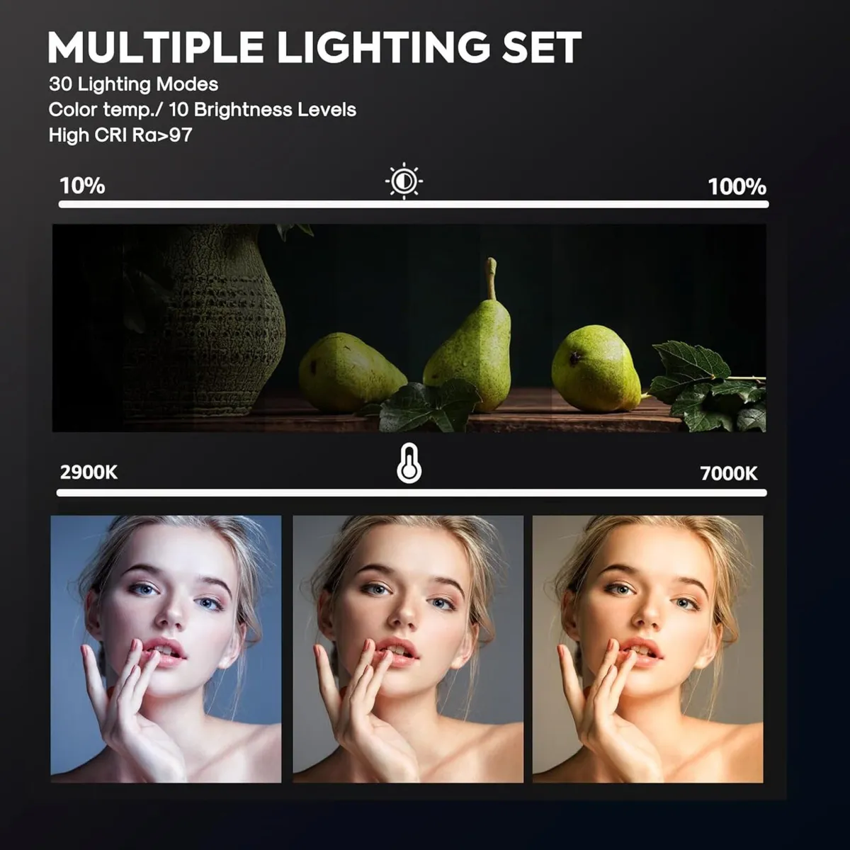 25W Photography Lighting 185CM 2-Pack LED Video - Image 4