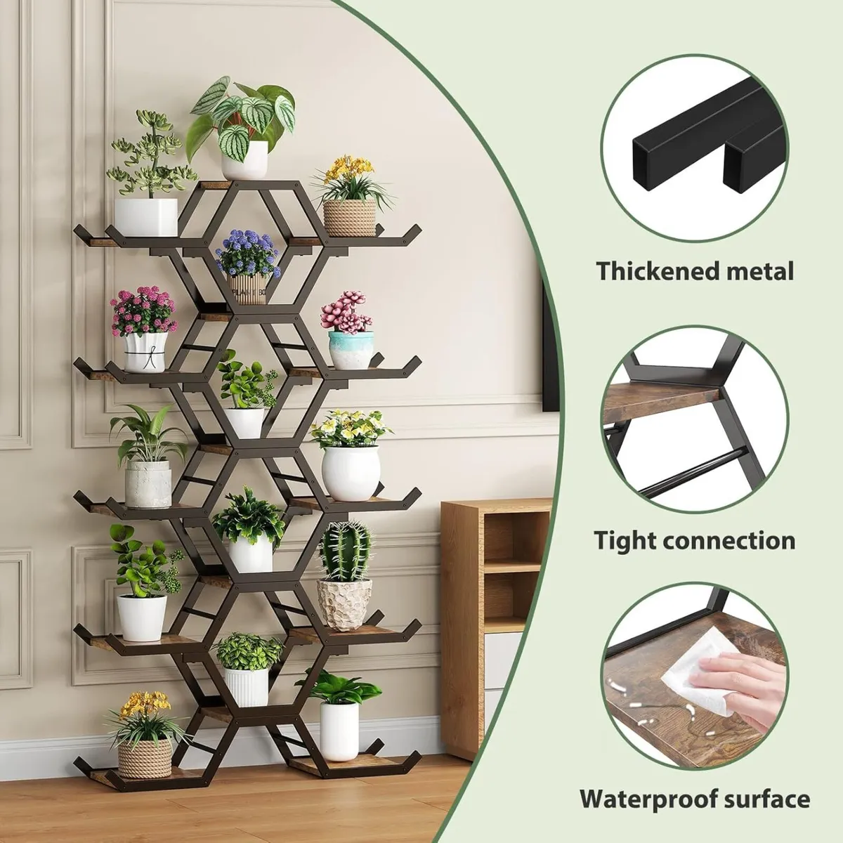 Plant Stand Indoor with Grow Lights 5 Tiered - Image 4