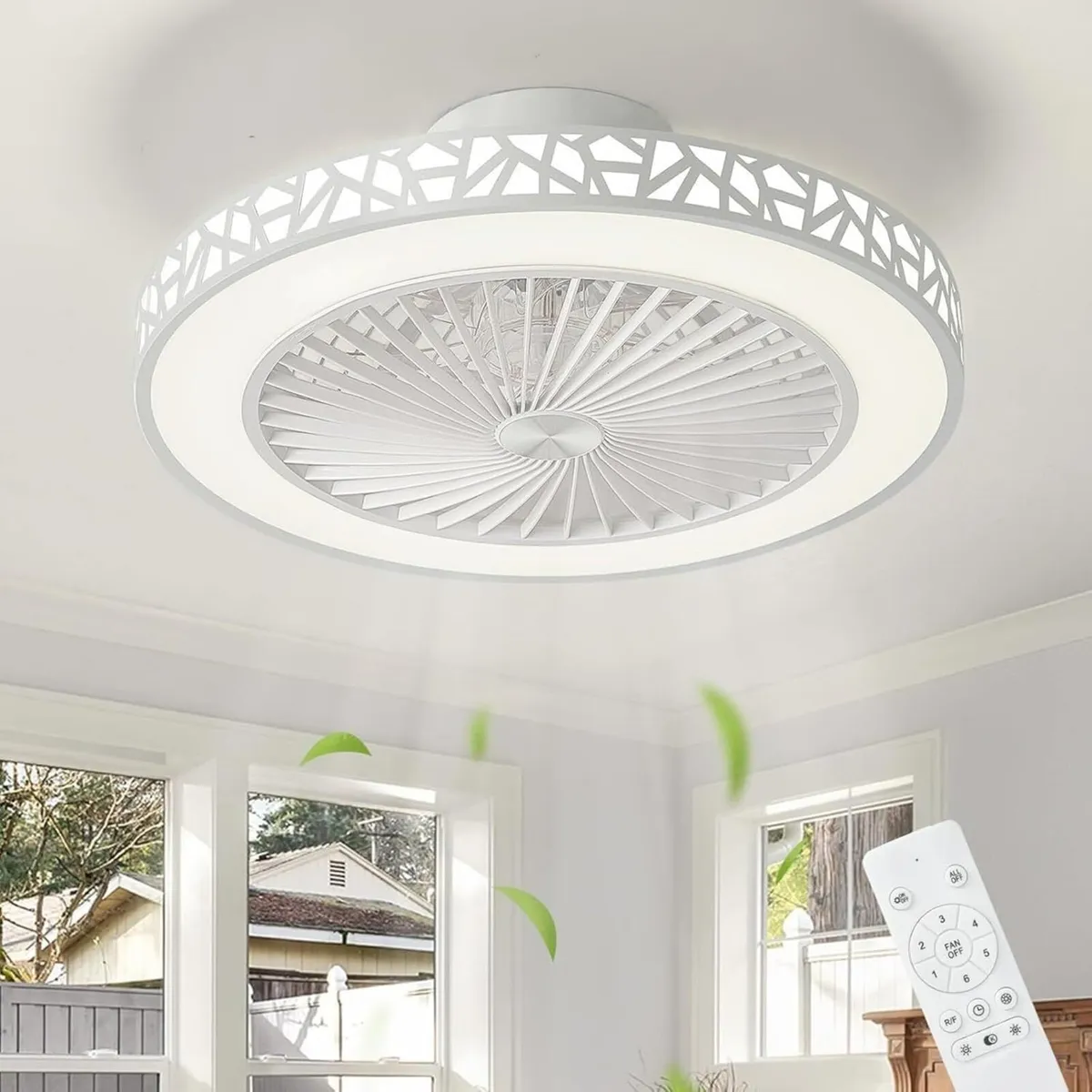 Ceiling Fans with Lights and Remote 48CM Modern - Image 1