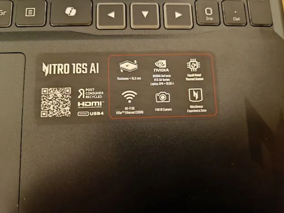 Gaming Laptop Acer Rtx 5070 ti , 32gb ddr5 ram 1tb ssd - Image 4