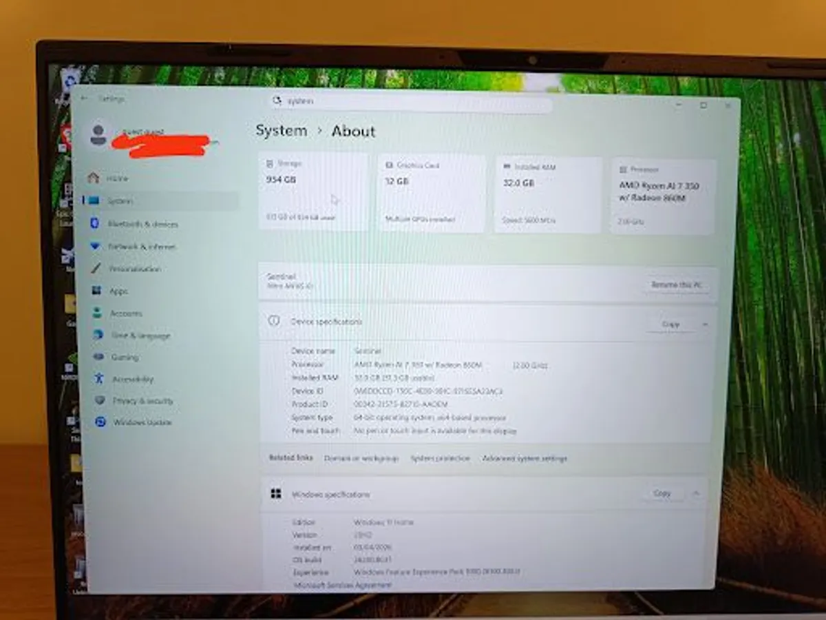 Gaming Laptop Acer Rtx 5070 ti , 32gb ddr5 ram 1tb ssd - Image 2