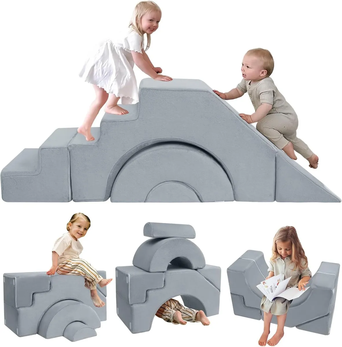 Kids Play Sofa Modular Toddler Climbing Couch Foam - Image 1