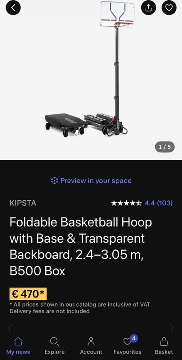 Basketball Net - Adjustable up to full height - Image 3