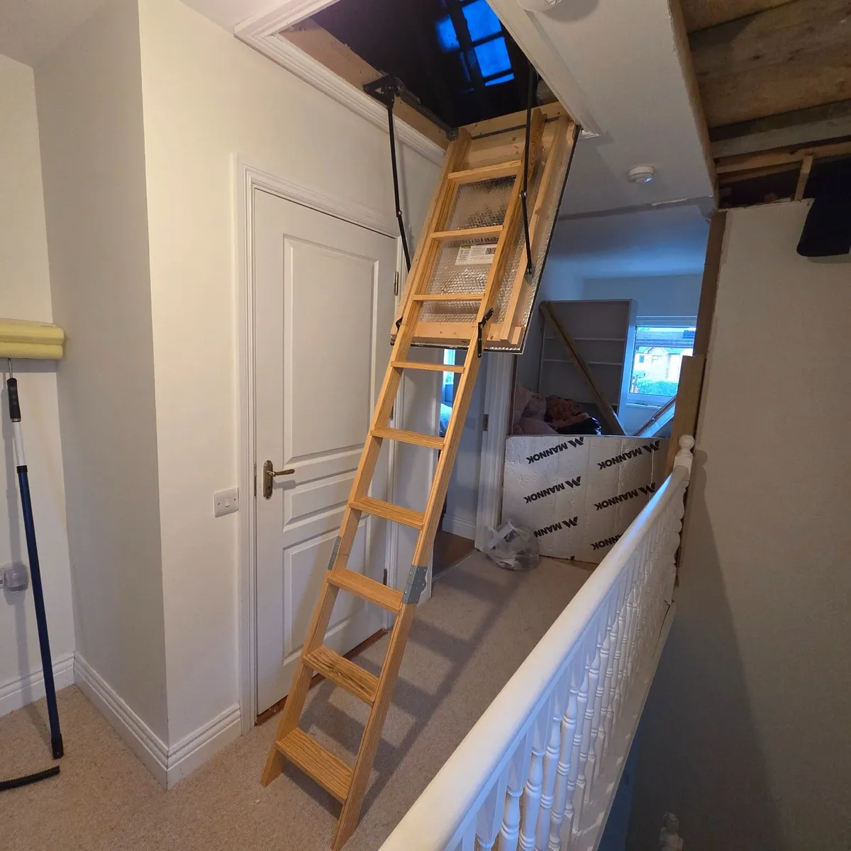 Stira Attic Stairs and Deluxe Safety Balustrade