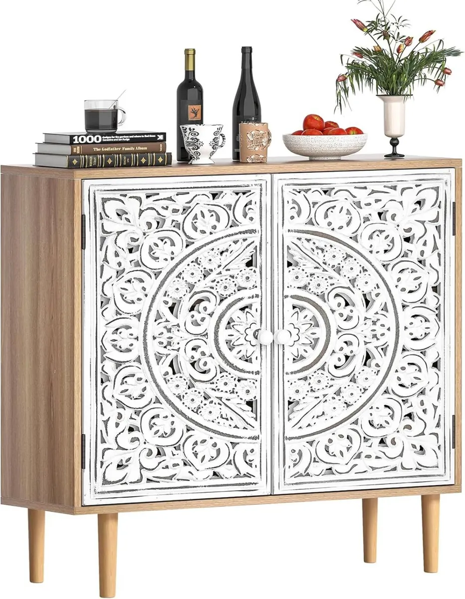 Wood Carving Sideboards for Living Room Cabinets - Image 1