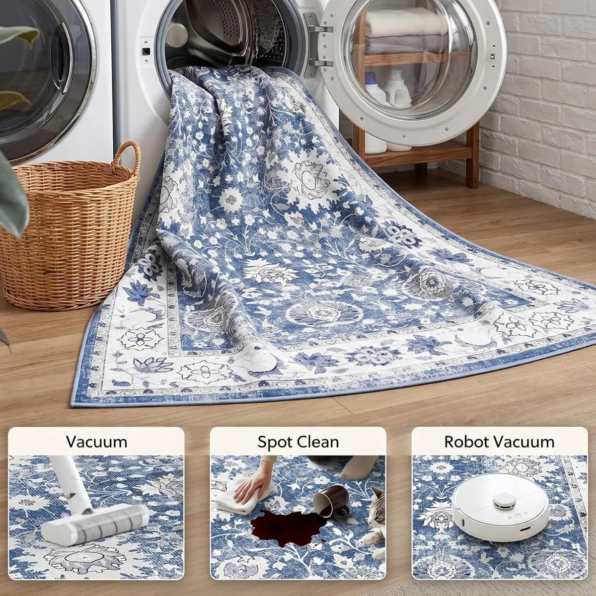 Large Washable Rug Non - Image 3