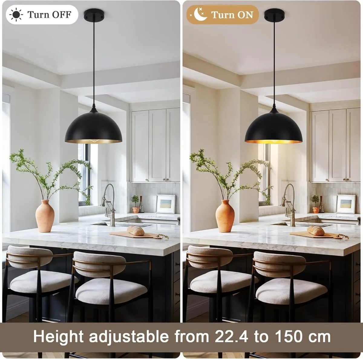 Pendant and Industrial Lights for Kitchen Island - Image 4
