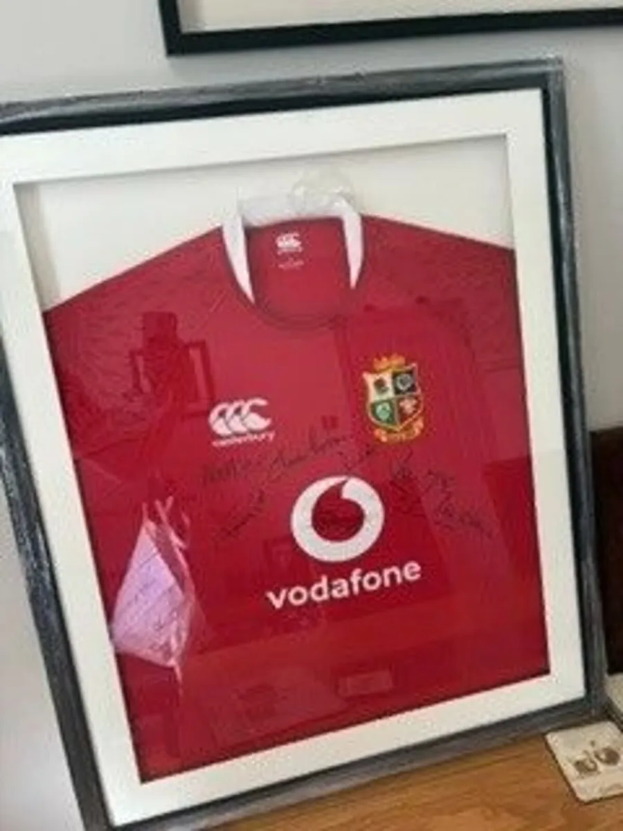 Signed and Framed British & Irish Lions jersey - Image 1