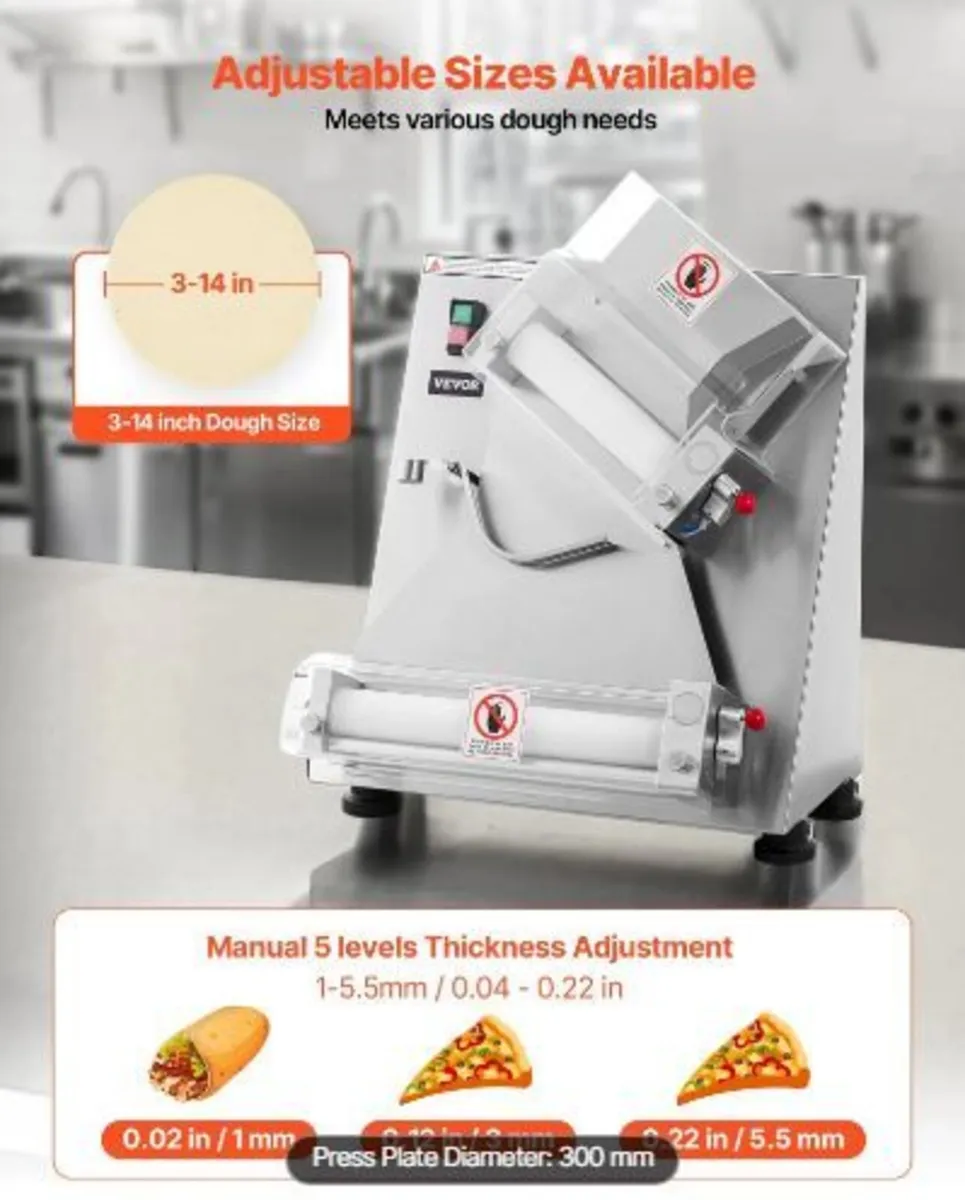 Pizza Dough Roller Sheeter, 3-14 Inch - Image 4