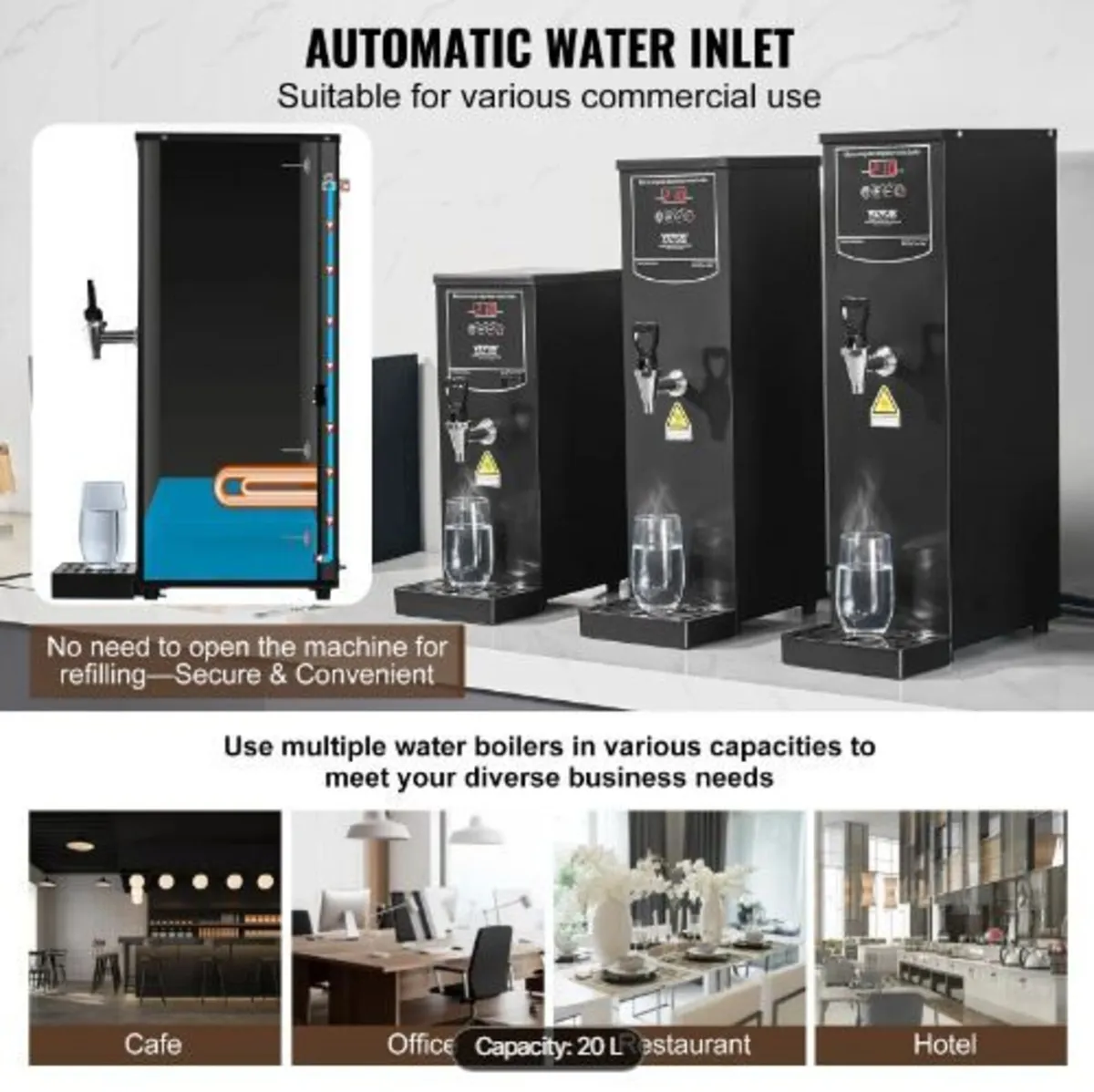 Commercial Water Boiler, Electric Hot Water Dispen - Image 3