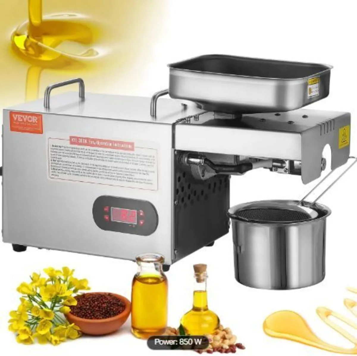 Electric Oil Press Machine, 850W - Image 3