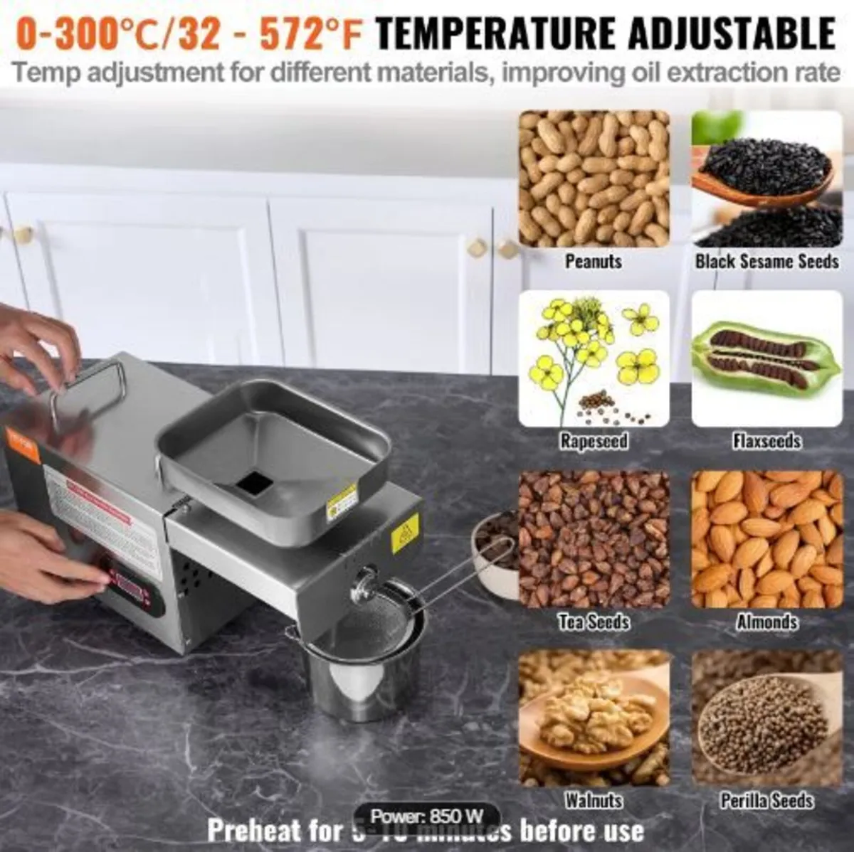 Electric Oil Press Machine, 850W - Image 4