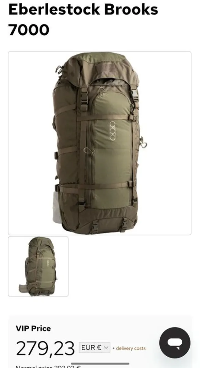 Eberlestock Brooks 7000 Backpack + Modframe System - NEW - Military Green - Image 1