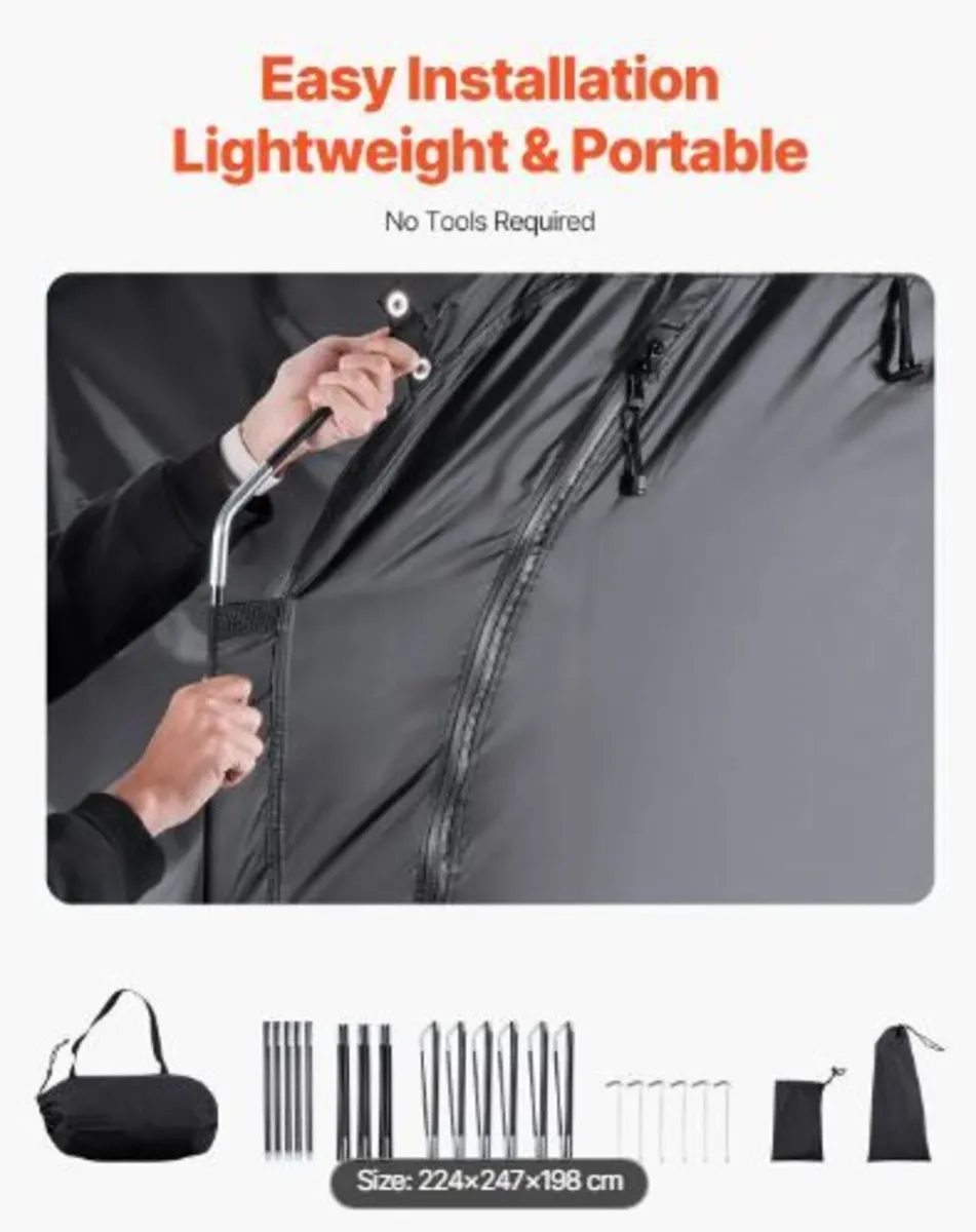 Bike Storage Tent, 5 Bikes, Outdoor - Image 2