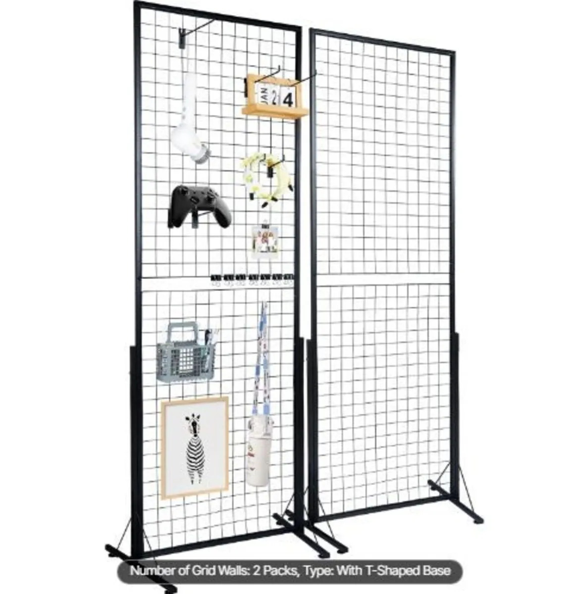 61 x170.7 cm Grid Wall Panels Tower, 2 Packs - Image 1