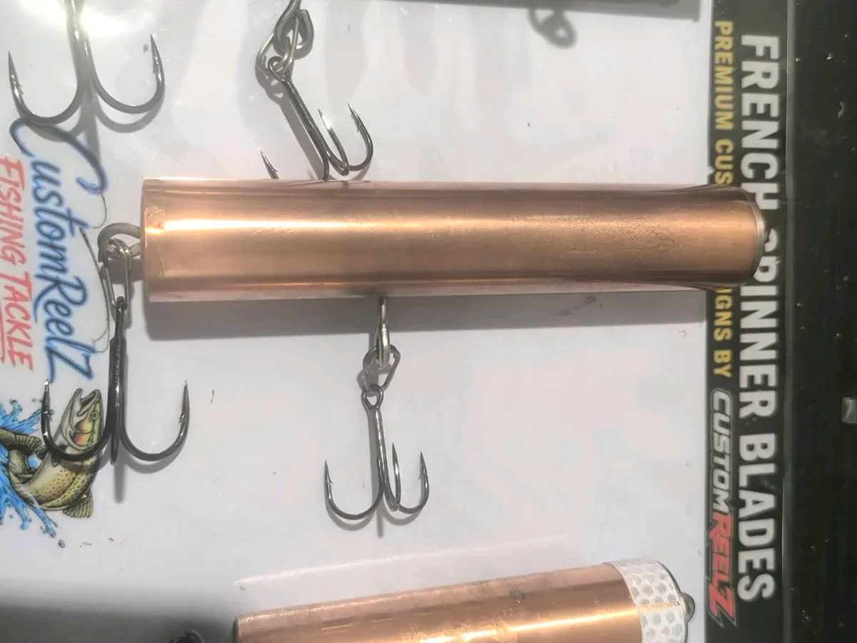 Deep sea copper pipe jigs various styles,weights - Image 4