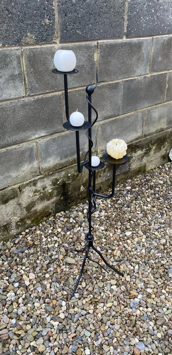 Gorgeous Cast iron Candle Holder - Image 2