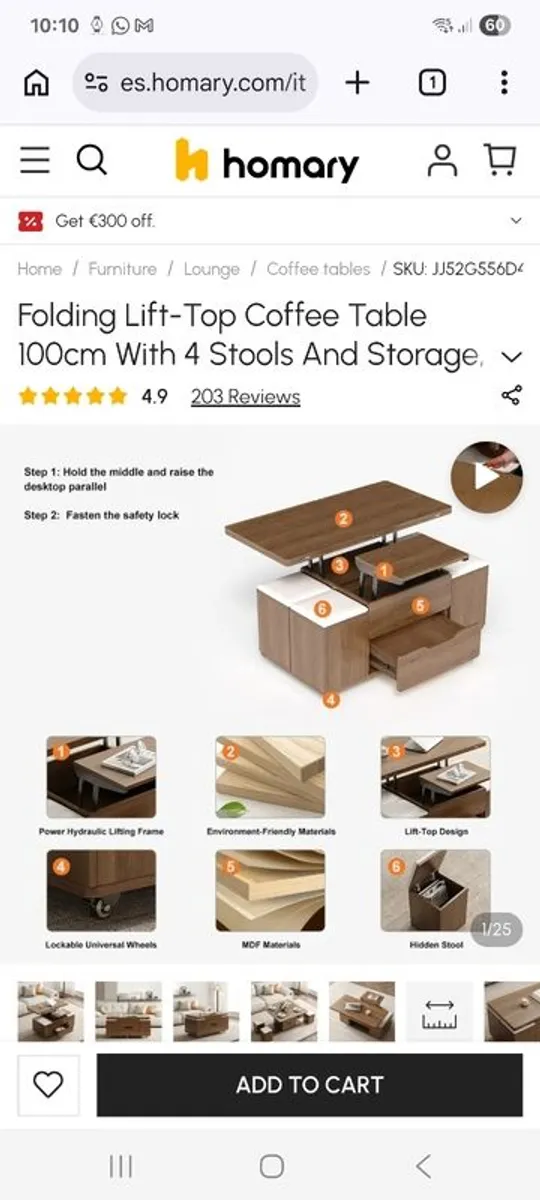 Brand new coffee table - Image 1